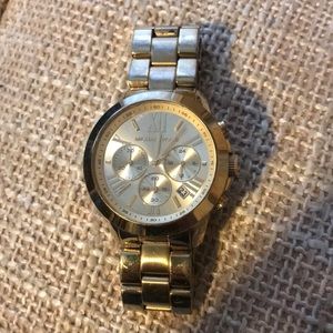 Michael Kors gold ceramic watch